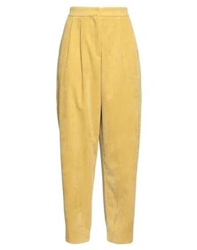 Meimeij Woman Pants Marigold Size 6 Polyester, Polyamide, Elastane, Acetate In Yellow