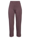 Meimeij Woman Pants Mauve Size 2 Viscose, Polyamide, Elastane In Purple