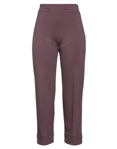 Meimeij Woman Pants Mauve Size 2 Viscose, Polyamide, Elastane In Purple
