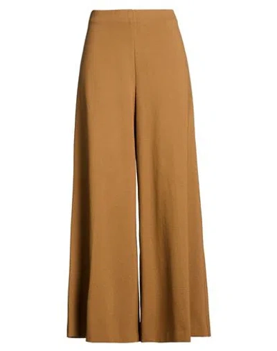 Meimeij Woman Pants Mustard Size 6 Viscose, Polyamide, Elastane In Yellow