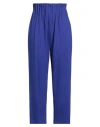 Meimeij Woman Pants Purple Size 4 Viscose, Polyamide, Elastane In Blue