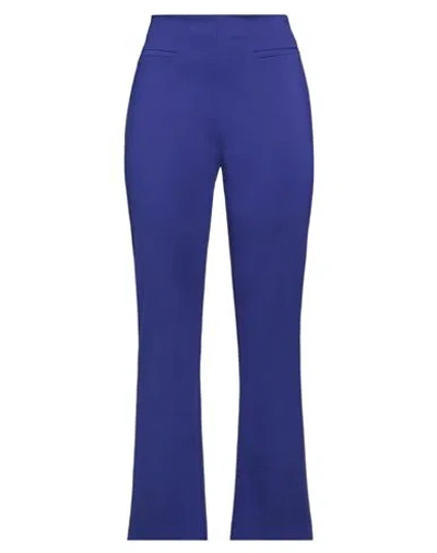 Meimeij Woman Pants Purple Size 6 Viscose, Polyamide, Elastane In Blue