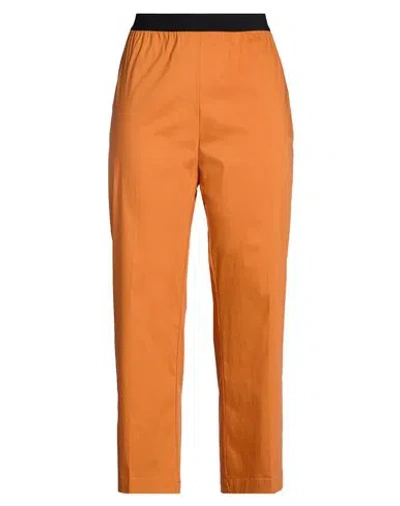 Meimeij Woman Pants Rust Size 8 Cotton, Polyamide, Elastane In Multi