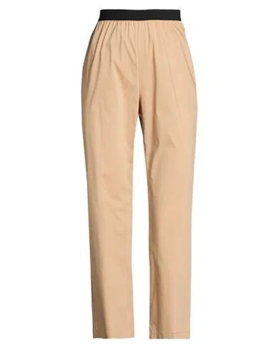 Meimeij Woman Pants Sand Size 4 Cotton, Polyamide, Elastane In Neutral