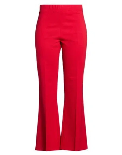 Meimeij Woman Pants Tomato Red Size 10 Viscose, Polyamide, Elastane