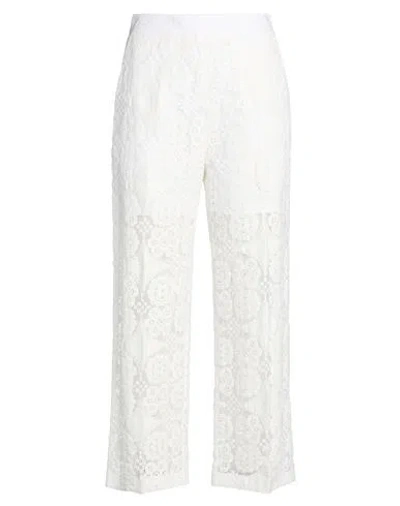 Meimeij Woman Pants White Size 6 Polyamide, Cotton
