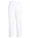 Meimeij Woman Pants White Size 8 Cotton, Polyamide, Elastane In Animal Print