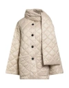 Meimeij Woman Puffer Sand Size 8 Polyester, Polyamide In Neutral