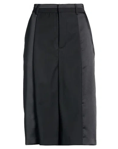 Meimeij Woman Shorts & Bermuda Shorts Black Size 8 Polyester, Wool, Elastane, Acetate