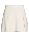 Meimeij Woman Shorts & Bermuda Shorts Cream Size 2 Viscose, Elastane In White
