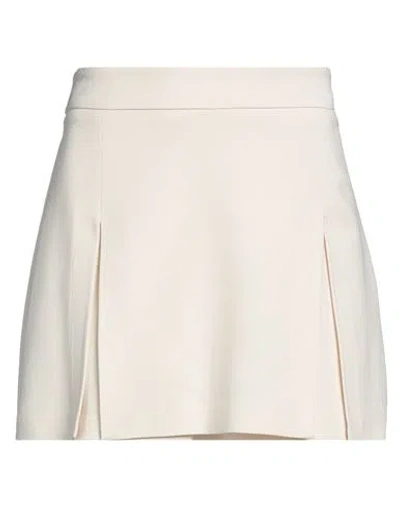Meimeij Woman Shorts & Bermuda Shorts Cream Size 2 Viscose, Elastane In White