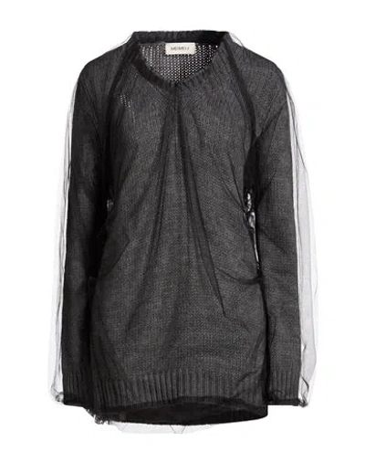 Meimeij Woman Sweater Grey Size 2 Acrylic, Wool, Viscose, Alpaca Wool, Polyamide