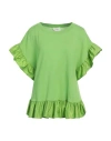 Meimeij Woman Sweater Light Green Size 6 Cotton In Green