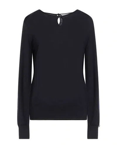 Meimeij Woman Sweater Midnight Blue Size 8 Wool