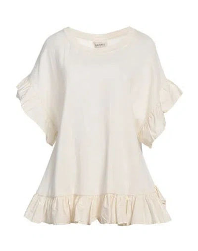 Meimeij Woman Sweater Off White Size 8 Cotton