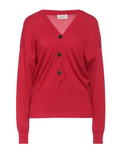 Meimeij Woman Sweater Red Size 4 Wool