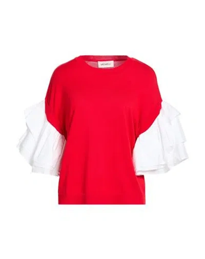 Meimeij Woman Sweater Red Size 8 Cotton