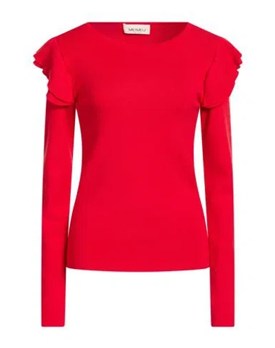 Meimeij Woman Sweater Red Size 8 Viscose, Polyester