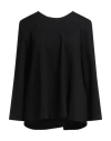 Meimeij Woman T-shirt Black Size 6 Viscose, Polyamide, Elastane In Black