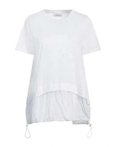Meimeij Woman T-shirt White Size 2 Cotton