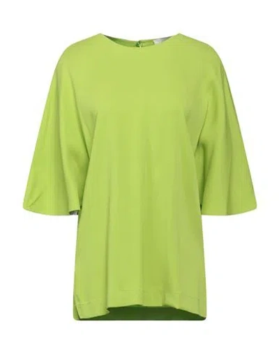 Meimeij Woman Top Lime Green Size 6 Acetate, Viscose, Elastane