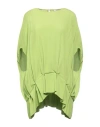 Meimeij Woman Top Lime Green Size 8 Acetate, Silk