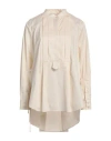 Meimeij Woman Top Beige Size 0 Cotton In Beige