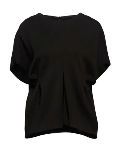 Meimeij Woman Top Black Size 2 Polyester, Viscose, Elastane