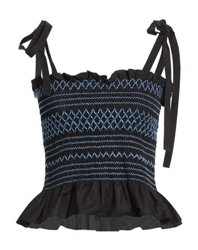 Meimeij Woman Top Black Size 6 Cotton