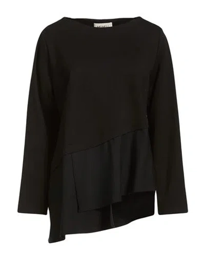 Meimeij Woman Top Black Size 6 Viscose, Polyamide, Elastane