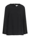 Meimeij Woman T-shirt Black Size 10 Viscose, Polyamide, Elastane