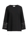 Meimeij Woman Top Black Size 8 Viscose, Polyamide, Elastane In Black