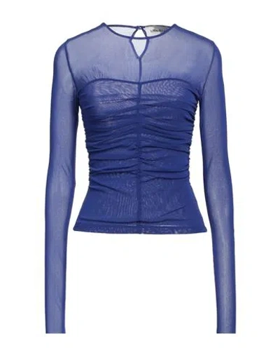 Meimeij Woman Top Blue Size 8 Polyamide