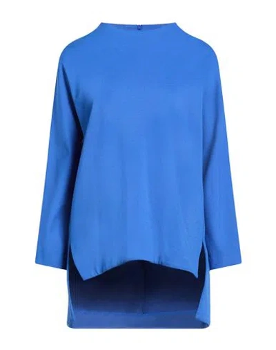 Meimeij Woman Top Blue Size 8 Viscose, Polyamide, Elastane