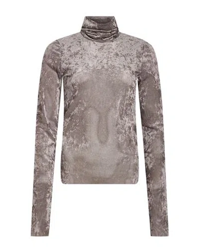 Meimeij Woman Top Grey Size 2 Polyester, Elastane In Gold