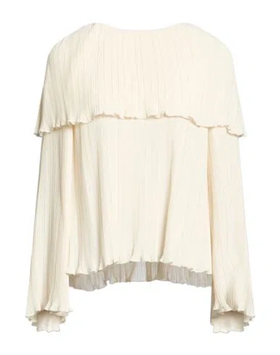 Meimeij Woman Top Ivory Size 4 Polyester In Neutral