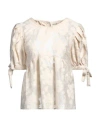 Meimeij Woman Top Ivory Size 4 Polyamide, Polyester In White