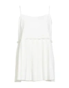 Meimeij Woman Top Ivory Size 6 Polyester, Viscose, Elastane In White
