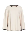 Meimeij Woman T-shirt Ivory Size 6 Viscose, Polyamide, Elastane In White