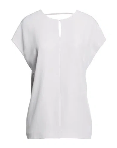Meimeij Woman Top Light Grey Size 4 Polyester, Elastane In Gray