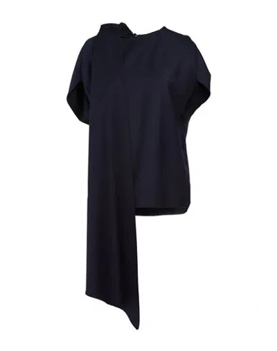 Meimeij Woman Top Midnight Blue Size 4 Wool, Polyester, Elastane