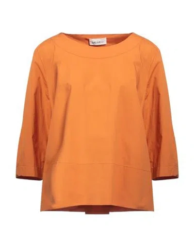 Meimeij Woman Top Orange Size 4 Cotton In Multi