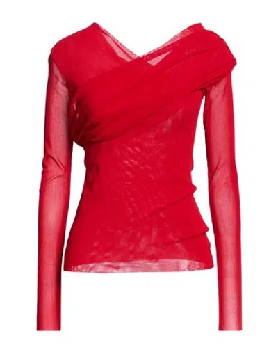 Meimeij Woman Top Red Size 6 Polyamide