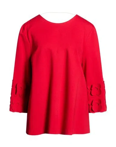 Meimeij Woman Top Red Size 8 Viscose, Polyamide, Elastane