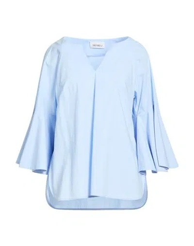 Meimeij Woman Top Sky Blue Size 6 Cotton