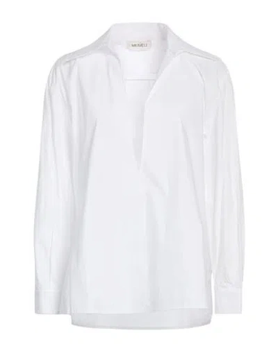 Meimeij Woman Top White Size 4 Cotton