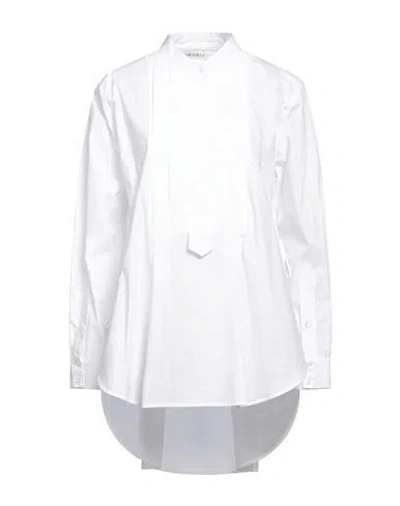 Meimeij Woman Top White Size 6 Cotton