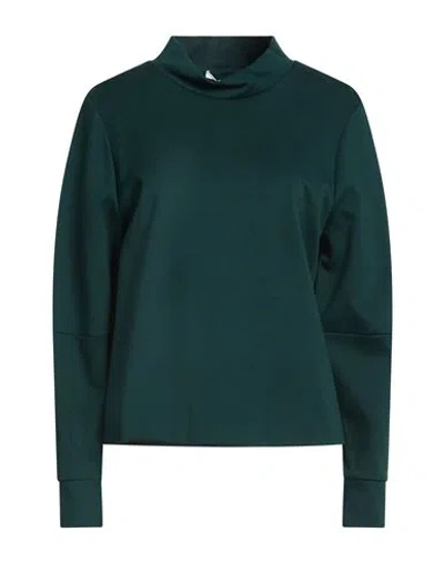 Meimeij Woman T-shirt Dark Green Size 8 Viscose, Polyamide, Elastane