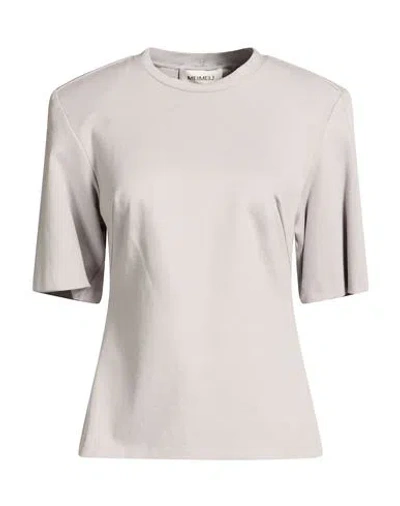 Meimeij Woman T-shirt Light Grey Size 4 Viscose, Polyamide, Elastane In Neutral