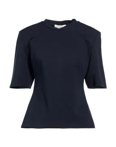 Meimeij Woman T-shirt Midnight Blue Size 6 Viscose, Polyamide, Elastane